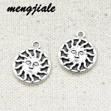 15pcs Tibetan Silver Plated Sun Rune Charms for pendant necklace DIY 20*17*2mm 2024 - buy cheap