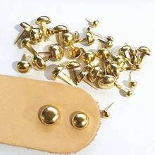 Piercing de uñas puntiagudas con remache de seta de aleación de oro, para monederos, remaches PUNK ROCK portátiles, accesorios de cuero para bolsos, 100 Uds. 2024 - compra barato