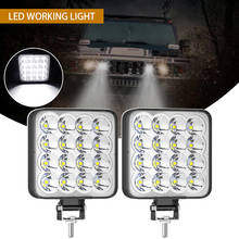 48W LED Work Light Square LED Light Super Bright Daylight White Light For Car Motorcycle Trucks Car Accessories Dropshipping 2024 - купить недорого