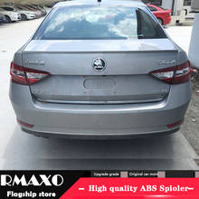 For Skoda SUPERB Spoiler 2016-2017 SUPERB High Quality  ABS Material Car Rear Wing Primer Color Rear Spoiler 2024 - buy cheap