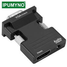 Adaptador HDMI Compatible con VGA, TV Box 1080P, PC, Jack Aux 3,5, Cable de Audio y vídeo, convertidor, proyector, Monitor, proyector, puerto de pantalla 2024 - compra barato