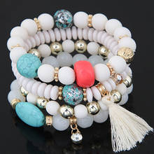 Yada pulseiras e braceletes com borla, charme para mulheres, pedra natural, miçangas, joias de cristal, multicamada bt210021 2024 - compre barato