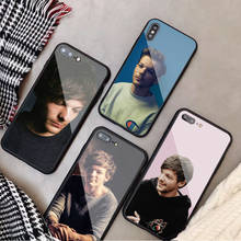 One Direction-funda de vidrio templado Louis Tomlinson para iPhone, carcasa para iPhone 6, 6plus, 7 plus, 8, 8plus, 5, 5S, 5C, SE, X, XS, XR, XS Max 2024 - compra barato