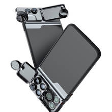 Чехол-крышка для iPhone 11, набор объективов для телефона 2X, телеобъектив 10X 20X, макро объектив рыбий глаз, чехол для телефона для iPhone 11 Pro Max lense 2024 - купить недорого