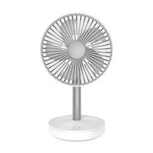 Cooling Fan 3-Speed Adjustable Portable Mini Hand Fans 4000Mah Rechargeable Micro- Usb Desk Air Cooling Fan White 2024 - buy cheap
