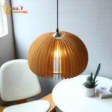 Japanese Minimalist Solid Wood Pendant Lights Simple Modern Light Fixture Villa Living/Dining Room Restaurant Bedroom Study Cafe 2024 - buy cheap