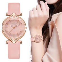 Venda quente mais novo relógio de marca de luxo relógios femininos casual quartzo pulseira de couro relógio analógico relógio de pulso montre femme #10 2024 - compre barato