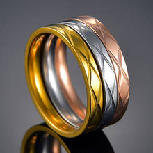 Кольцо из нержавеющей стали, 3 шт./компл., для женщин и мужчин, парные кольца для возлюбленных 2024 - купить недорого