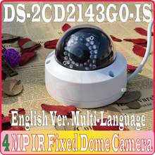Eng-Version Dome CCTV IP Camera Outdoor DS-2CD2143G0-IS 4.0 MP IR Fixed Network Night Vision Camera H.265, Supports Audio, IP 67 2024 - buy cheap