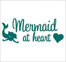 Creative Concept Ideas Mermaid at Heart CCI Decal Vinyl Sticker Cars Trucks Vans Walls Laptop|Teal|7.5 x 3.0 in|CCI2196 2024 - buy cheap