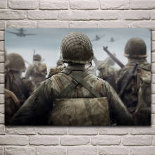 Soldado de regreso a la batalla para decoración del hogar, posters de pared de Ambiente de la Segunda Guerra Mundial, imagen para sala de estar, dormitorio, KJ857 2024 - compra barato