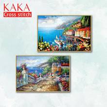 Cross stitch kits,Embroidery needlework sets with printed pattern,11CT-canvas for Home Decor Painting,Landscape Full NCKS087 2024 - buy cheap