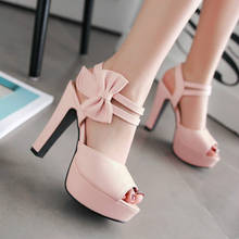 Swyevy-Sandalias de tacón alto con lazo en el tobillo para mujer, zapatos de tacón con punta de pez, a la moda, color rosa dulce, 2020 2024 - compra barato