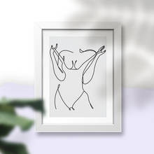 Nordic Minimalist Line Art  Poster Sexy Girl Body Naked Line Wall Art Canvas Painting Prints  Home Decor 2024 - buy cheap