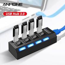 ANMONE USB Hub 3.0 Multi USB 3.0 Hub USB Splitter High Speed 4 ports 2.0 Hab TF SD Card Reader All In One Accessories Hub For PC 2024 - buy cheap