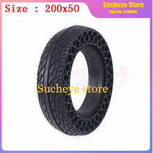 New Upgrade  200x50 Explosion-proof Electric Scooter Wheel tyres 8 inch mini Motorcycle Bee Hive Holes Solid Tires 200*50 tyre 2024 - buy cheap