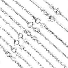 BELAWANG langosta cierre básico 100% collar de plata de ley 925 Plata collar de cadena de las mujeres de plata auténtica joyería 2024 - compra barato