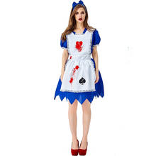 Sexy  Cosplay Scary Maid Vampire Dress Halloween Horror Party Bloody Mary Zombie Costume 2024 - buy cheap