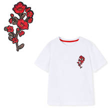 Flower rose beautiful Patches For Stripe Clothes Patch A-level Washable Iron On Applique DIY Clothing Sticker 2024 - buy cheap