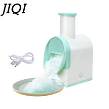 JIQI Электрический для блочного льда бритва блендер ледяной дробилки измельчитель Slush Maker Icecream конус Снежный лед смузи дробилка EU Plug 2024 - купить недорого
