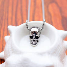 Punk Stainless Steel Skull Pendant Necklace Vintage Pirate Skeleton Necklaces for Men Male Halloween Gothic Boho Jewelry 2021 2024 - buy cheap