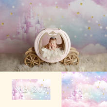 Newborn Baby  Girl Photography Backdrop Dreamy Castle Moon Star Background Baby Shower Photo Studio  Birthday Party Decoration 2024 - buy cheap