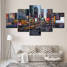 Canvas Painting New York City Times Square 5 Pieces Wall Art Painting Modular Wallpapers Poster Print for Living Room Home Decor 2024 - buy cheap