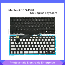 Nuevo portátil A1398 teclado Inglés EE. UU. Para Macbook Pro Retina 15 "A1398 ee.uu. teclado con retroiluminación + tornillos 2012-2015 Año 2024 - compra barato