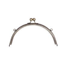 20CM Arch Metal Purse Frame Handle for Clutch Bag Handbag Accessories Bags Hardware Making Kiss Clasp Lock Antique Bronze 2024 - buy cheap