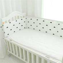 Хлопковый U-образный бампер для детской кровати, защита от столкновений, подушка для детской кроватки, декор детской комнаты 2024 - купить недорого