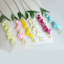 10Pcs Artificial Flowers Orchid Branch Wedding Bouquet Road Lead Fake Flowers Home Living Room Decoration Photography Props 2024 - buy cheap