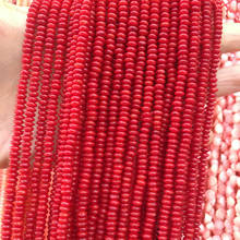Natural Stone coral beads isolation beads Abacus beads DIY for bracelet necklace semi-finished loose beads Beaded accessorie 2024 - buy cheap