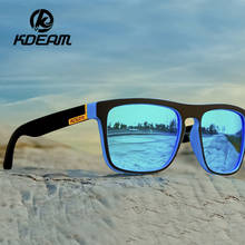 Женские и мужские очки KDEAM, спортивные поляризационные солнцезащитные очки, пляжные, для путешествий, для вождения, модные очки, UV400, кошачий глаз, очки KD156 2024 - купить недорого