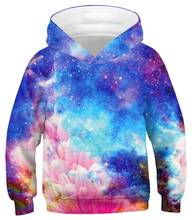 Clássico céu estrelado kawaii gato hoodies para meninas adolescentes outono 3d bebê menino roupas moletom crianças manga longa roupas da menina topos 2024 - compre barato