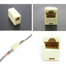 Extensor de cabo de rede ethernet, placa dupla, conector de cabo de rede, coupler cat 5 5e 6 6a, peças 2024 - compre barato