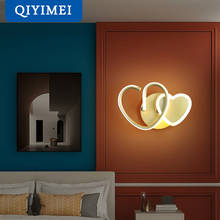 Luminária de parede moderna com led, iluminação ajustável, dourada, preta, para sala de estar, quarto, sala de estudo, corredor e corredores 2024 - compre barato
