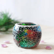 Velas em vidro para mosaico, suporte votivo para velas decorativo 2024 - compre barato