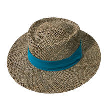 Doitbest мужская летняя Солнцезащитная шляпа в британском ретро-стиле с морскими водорослями, пустотелая солома шапки женские Для женщин Sea пляжный отдых для отдыха Солнцезащитная шляпа 2024 - купить недорого