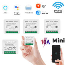 10A MINI Wireless Switches Wifi Smart Switch Timer App Tuya Smart life Smart Home control Compatible With Alexa Google Home 2024 - buy cheap