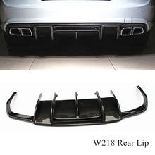 Real carbon fiber car rear bumper lip spoiler diffuser for CLS W218 Renntech Style CLS260 CLS300 CLS350 sport 2012-2014 2024 - buy cheap