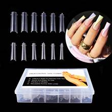 Dual Forms Tips Quick Building Gel Mold Nail System Full Cover Tips Nail Extension Forms Top Molds For Build Form 2024 - buy cheap