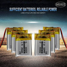 Celdas de batería recargables de iones de litio, 3,7 V, 250mAh, 602025, para Mp3, MP4, MP5, GPS, PSP, bluetooth móvil, 10 piezas 2024 - compra barato