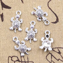 30pcs Charms Turtle Tortoise 18x10mm Antique Silver Color Pendants Making DIY Handmade Tibetan Finding Jewelry 2024 - buy cheap