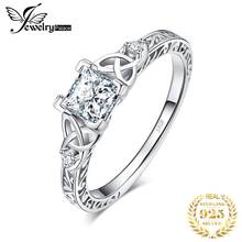 JewelryPalace Vintage Celtic 925 Sterling Silver Engagement Ring Cubic Zirconia Promise Simulated Diamond Ring for Women Jewelry 2024 - buy cheap