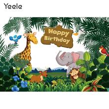 Yeele Photozone-telón de fondo para fiesta de cumpleaños de bebé, foto de Safari, jungla Tropical, sesión familiar, accesorios personalizados 2024 - compra barato