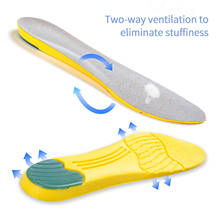 Hot New 1 pair Silicone Elastic Damping Cushion Insole Sport Health Foot Care Shoe Inserts Pad Shoe Gel Cool 2024 - buy cheap