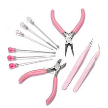 Pink Color DIY Jewelry Making Pliers Tweezers Tool Muddler Poke Needle Spoon Tool Set For Silicone Resin Mold Jewelry Making 2024 - buy cheap