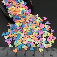 50g Heart Polymer Clay Sprinkle For Kids Diy,Soft Clay For Craft Clay/Nail Art/Scrapbook Decoration DIY, Filler 2024 - buy cheap