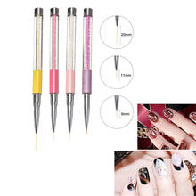 5/9/11 / 20mm Acrylic Beads Handle Nail Art Liner Brush French Lines Stripes Painting Drawing Pen Manicure Tools 2024 - buy cheap