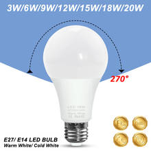 E27 светодиодный потолочный светильник для дома светильник E14 светодиодный лампы SMD2835 лампада AC220V-240V, 6 Вт, 9 Вт, 12 Вт, 15 Вт, 18 Вт, 20 Вт, хит продаж энергосберегающий Светодиодный точечный светильник Настольная лампа 2024 - купить недорого